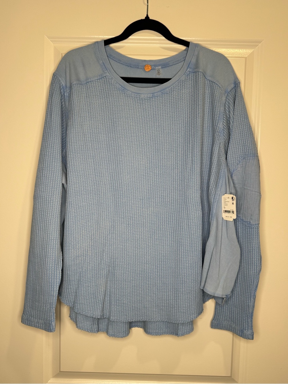 NWT Free People One Blake Thermal in Cornflower Blue